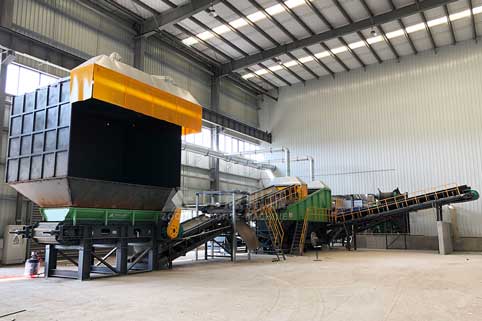 The Nanjing aged waste treatment production line has been successfully installed and is ready for operation.